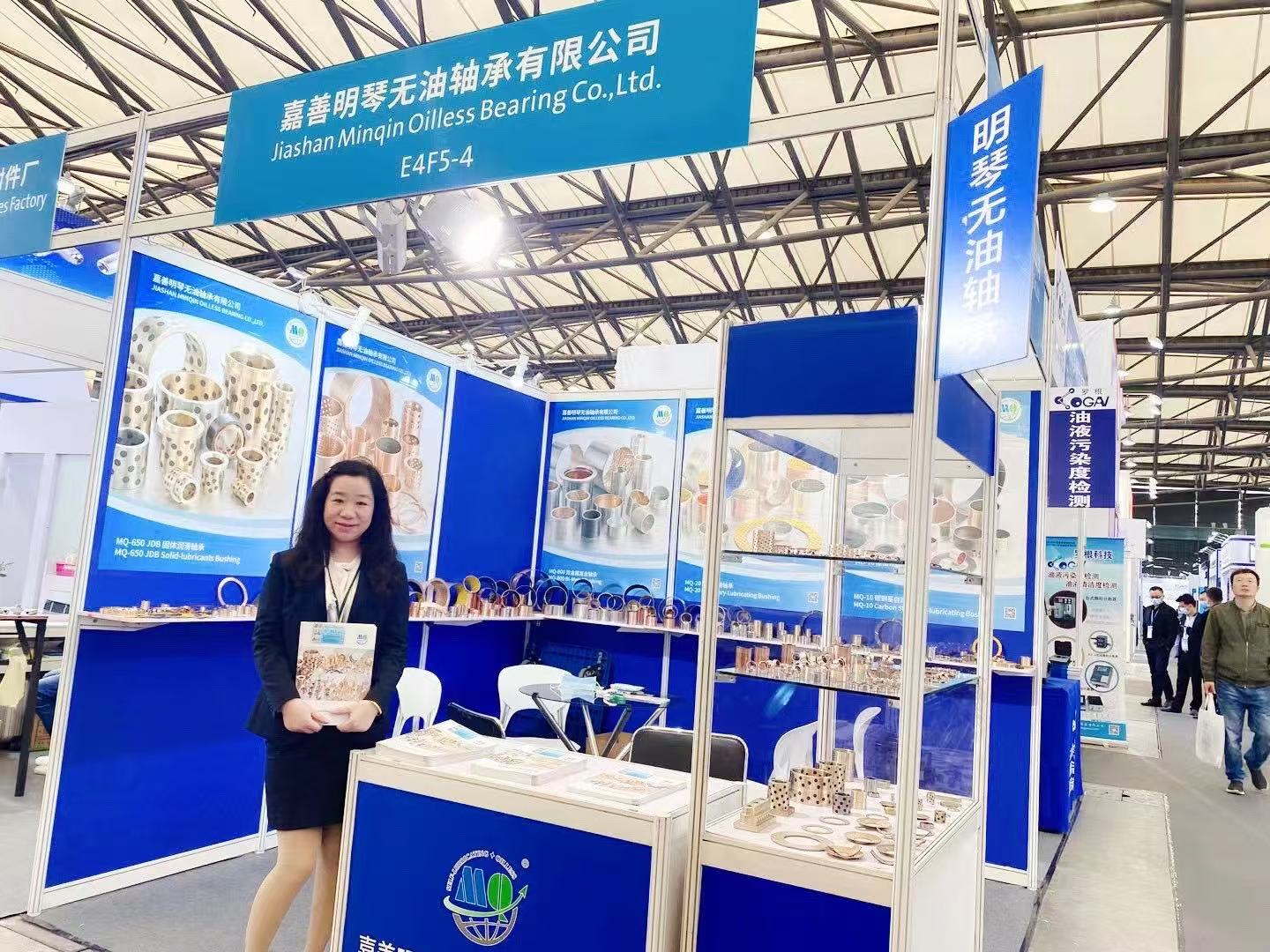 JBM trade show display with product samples